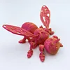 11cm red gold bee