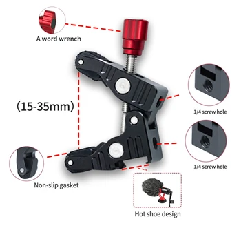 Customized product camerca Accessory super clamp camera for DSLR camera tripod