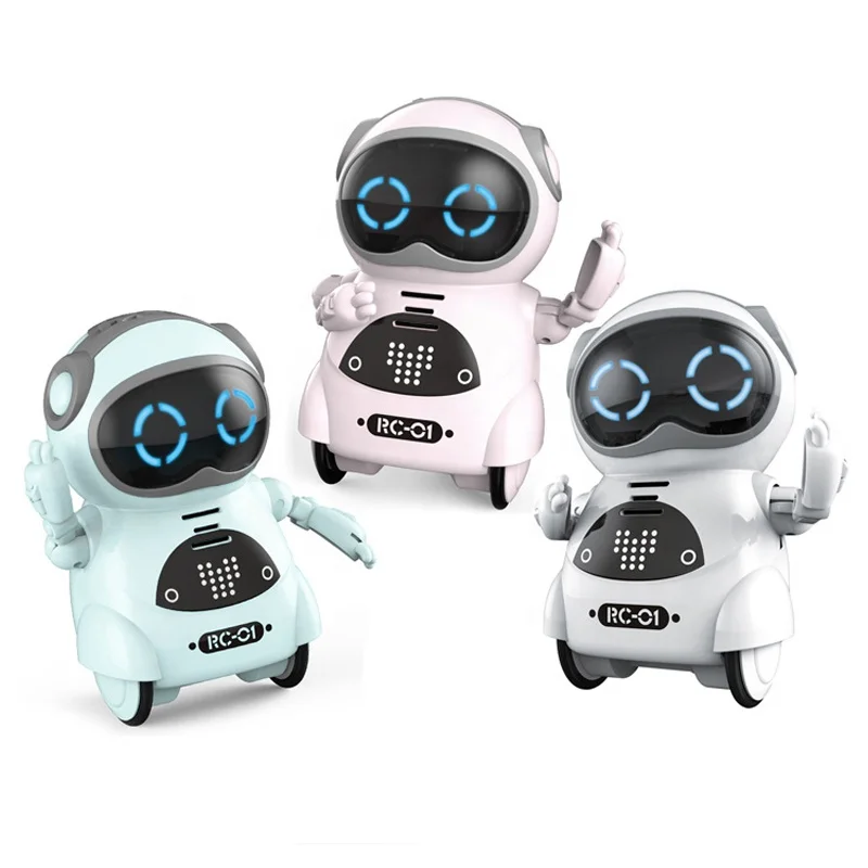 939A RC Pocket Robot Singing & Dancing Intelligent B/O Humanoid Robot Toys with LED Lights for Kids