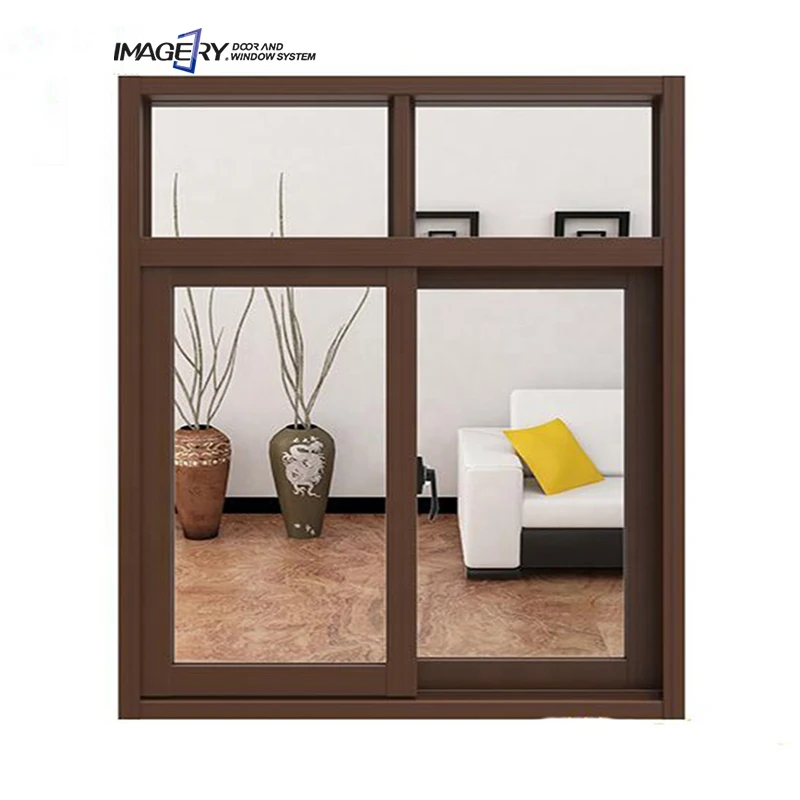 Latest Double Glazed Soundproof Horizontal Aluminum Glass Sliding Window Manufacturers Price in China