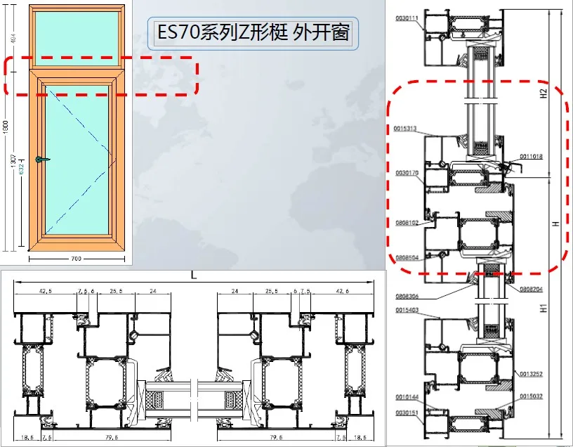 High Performance Passive House Windows EOSS Saving Energy Door and Windows System Double Glazed Window With Best Price