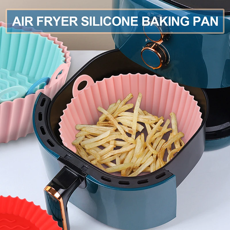 Easy Clean Reusable Nonstick Air Fryer Silicone Pot Compatible With