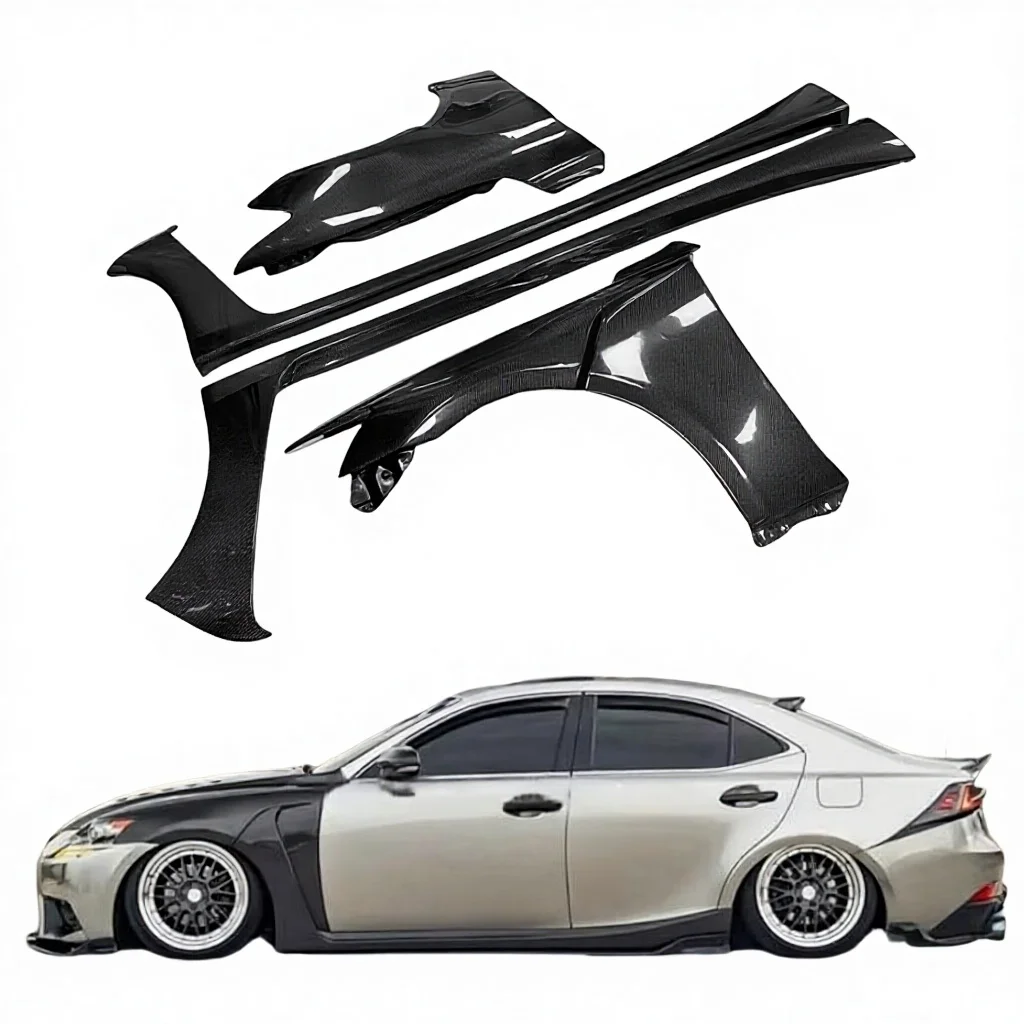 2013-2019 Lexus IS IS200T IS250 IS300 IS350 Side Skirt Fender Carbon Fiber Body Kit Carbon Fiber