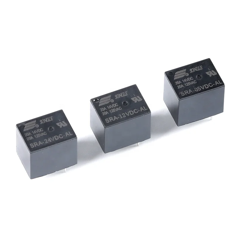 5PCS 5V 12V 24V 20A Przekaźnik mocy DC SRA-05VDC-AL SRA