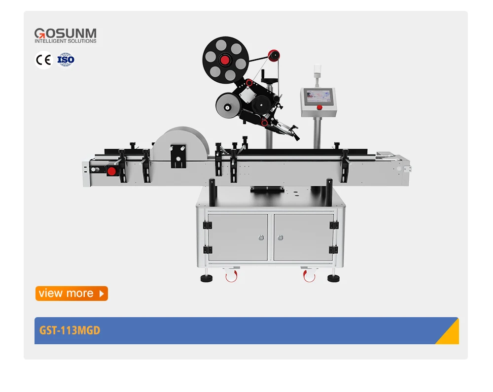 Automatic Label Applicator Machine Adhesive Sticker Flat Labeling