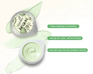 Private Label AMP Mud Mask Skin Care Series Deep Cleaning Avocado Moisturizing Clay Mask