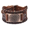Genuine leather + antique red copper