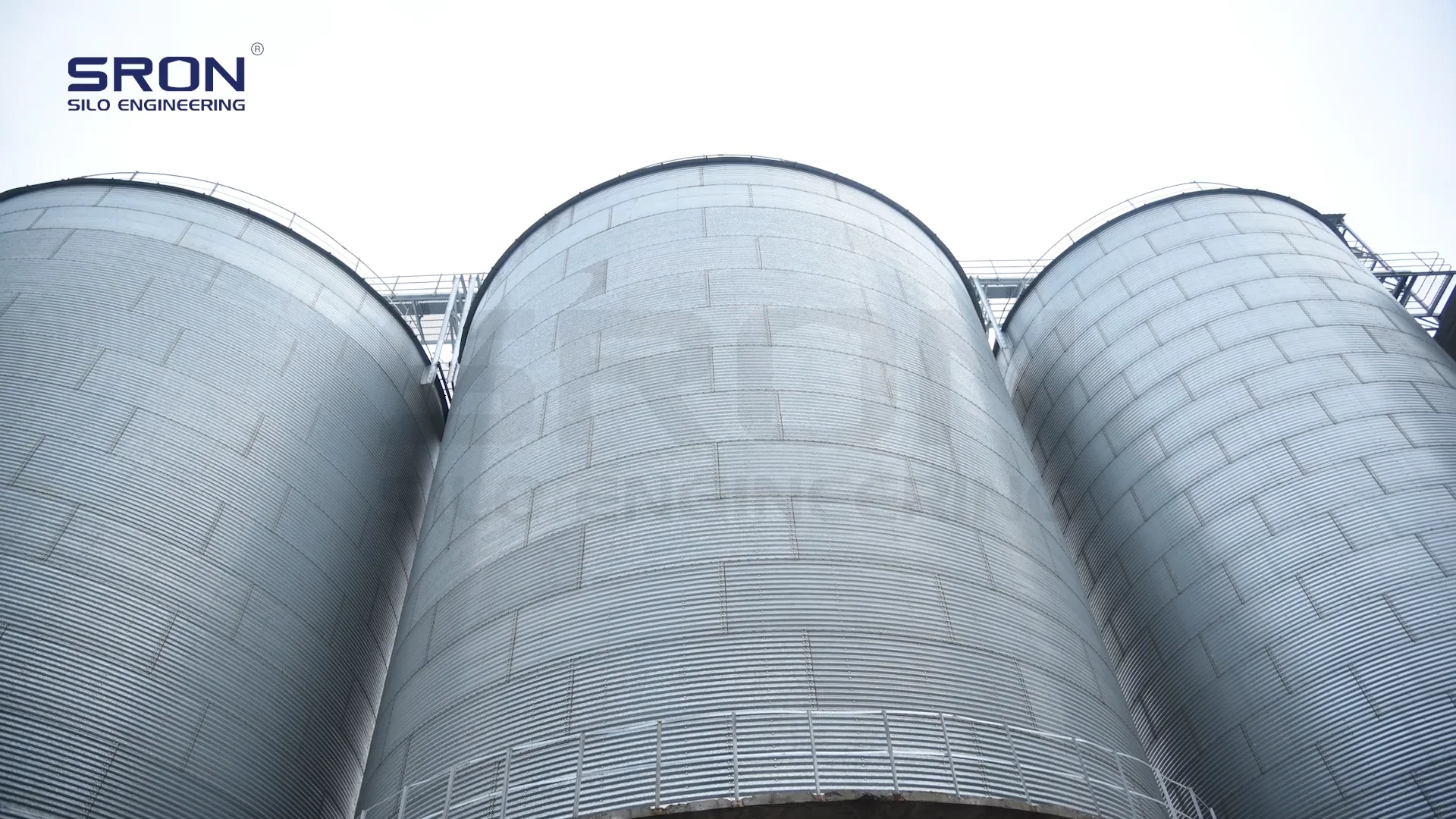 Grain Silos For Storage Wheat Flour Mills 1000ton 2000ton With Steel