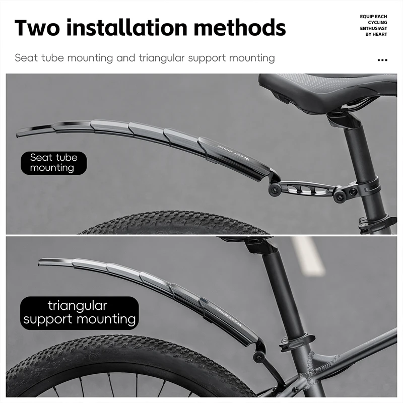 West Biking Folding Bicycle Quick Release MTB Mudguards