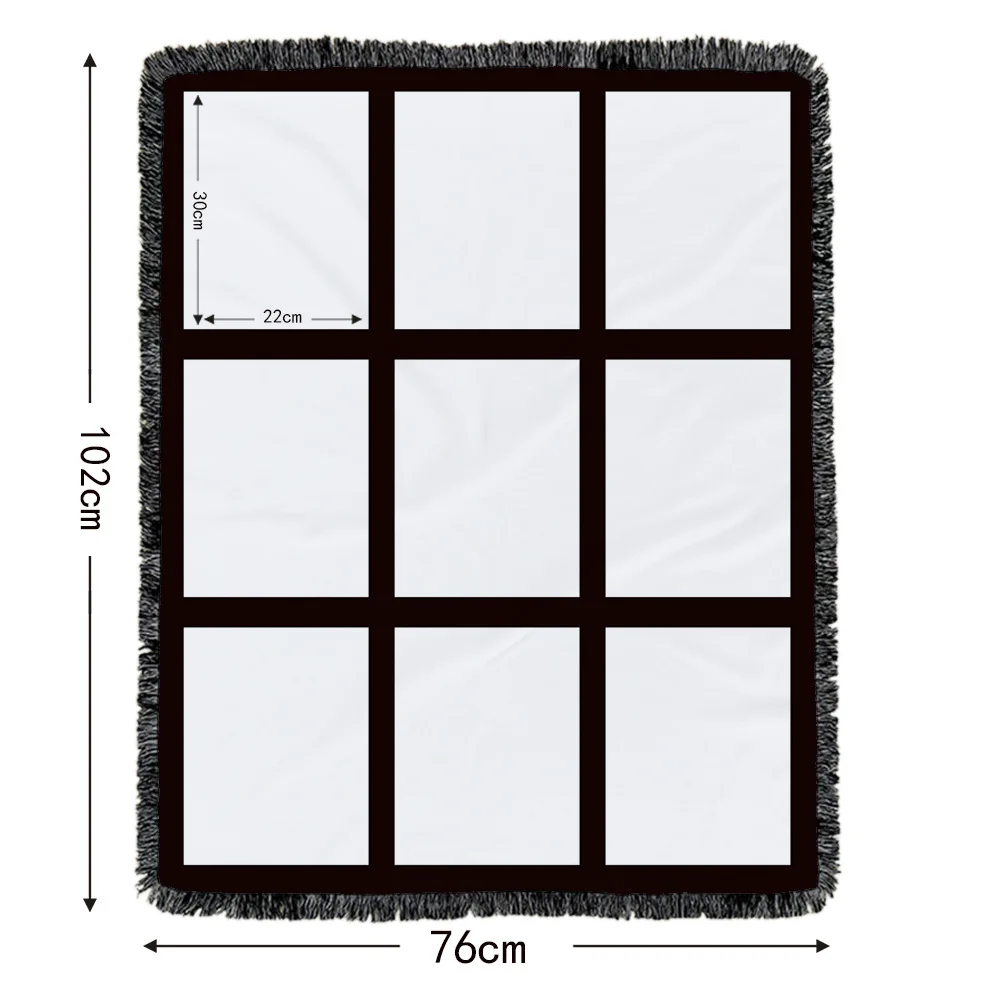 Moon sublimation blanket 20 panel sublimation blanket blank for family