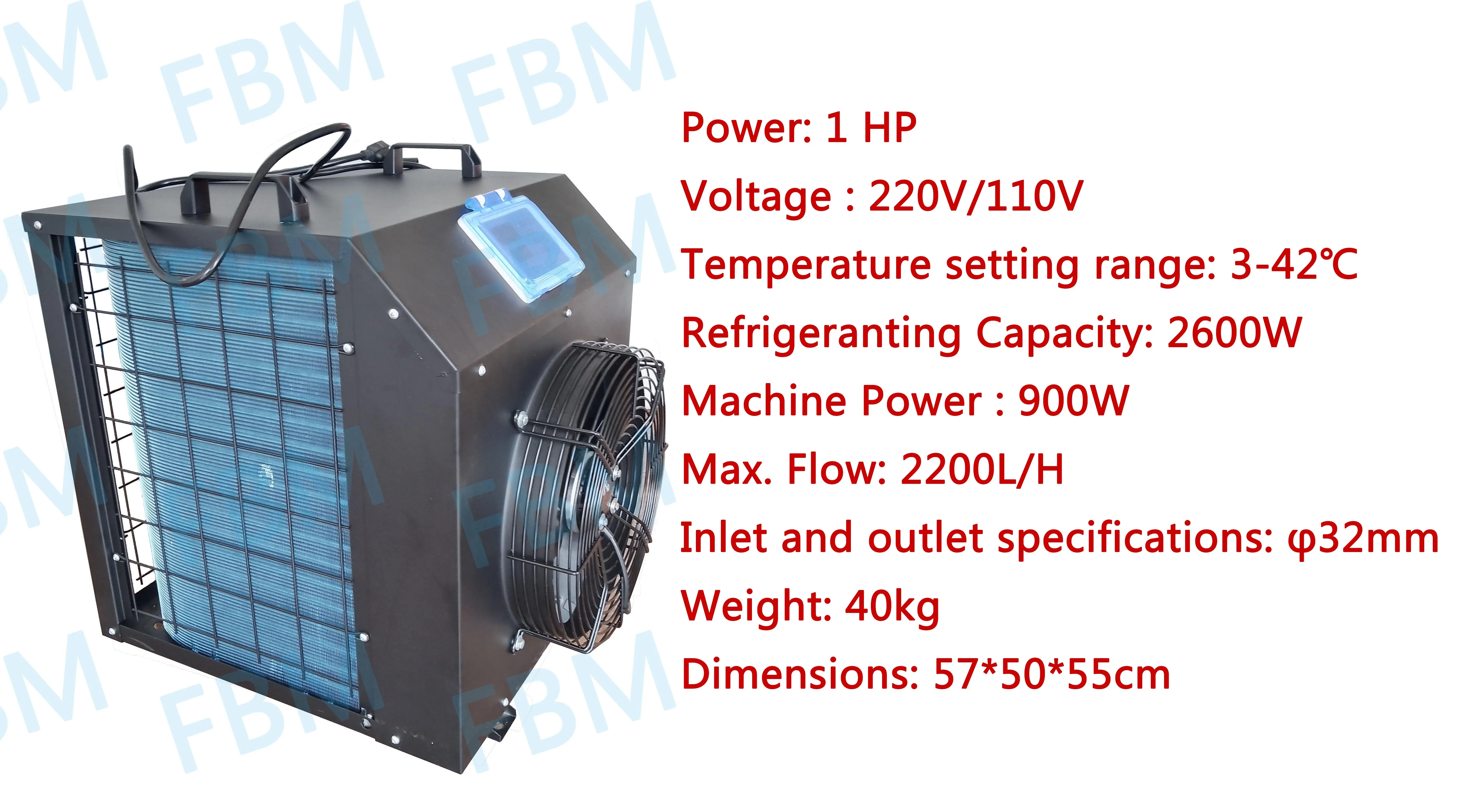 1 Hp Chiller For Water Chilling To Be Used With Inflatable Cold Plunge