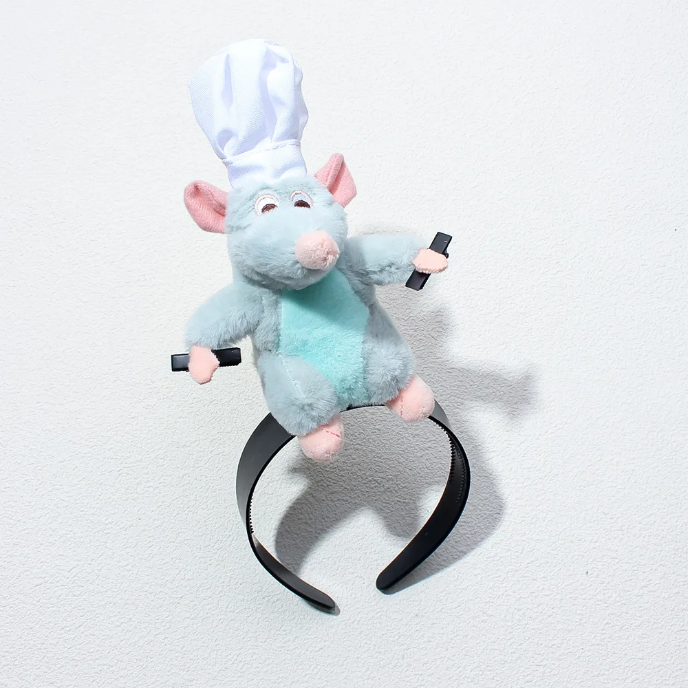 2024新しいヘアアクセサリーブルーぬいぐるみ調理ラットヘッドバンド