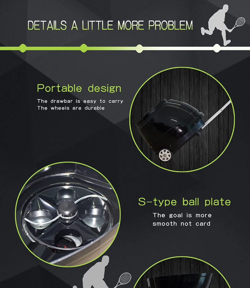 2021 New Gls1702 Tennis Ball Throwing Shots Launcher Machine With