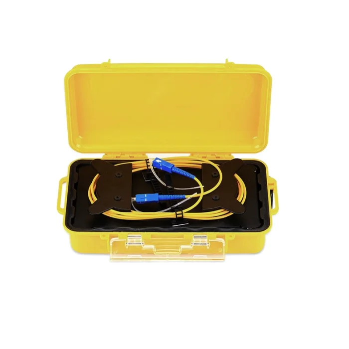 FTTH Network Maintenance 500m 1km 2km SM MM Fiber Optic Ring And OTDR Launch Cable Box