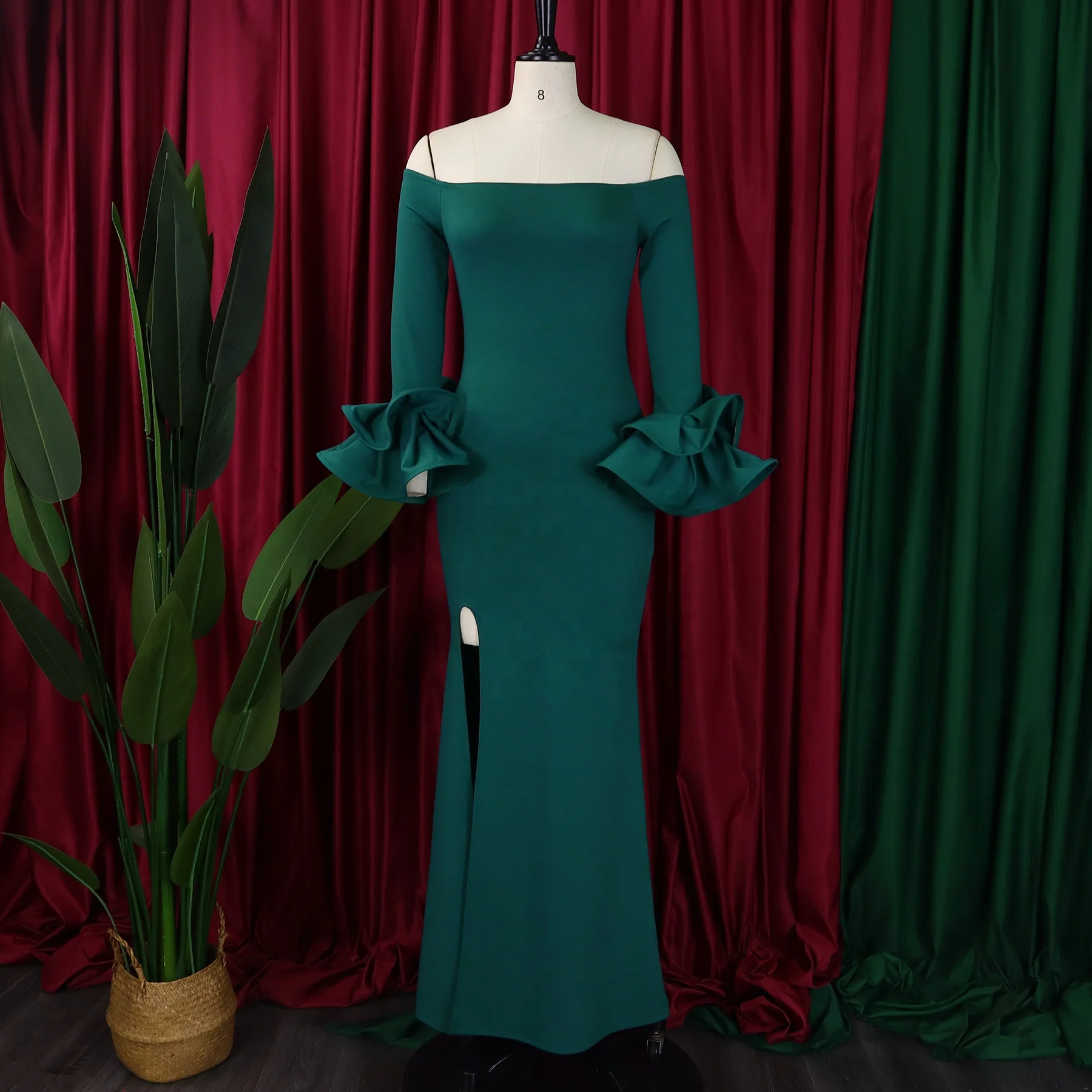 Mode Bruidsmeisje Jurken Afrikaanse Eenvoudige Lange Jurk Witte Lange Jurken