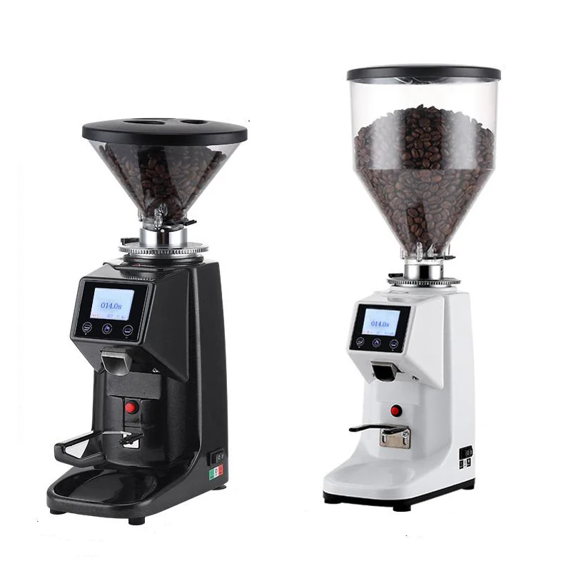 Professional Heavy Duty Cast Aluminum Body Conical Burr Coffee Bean Grinder Commercial Espresso Coffee Grinder Machine