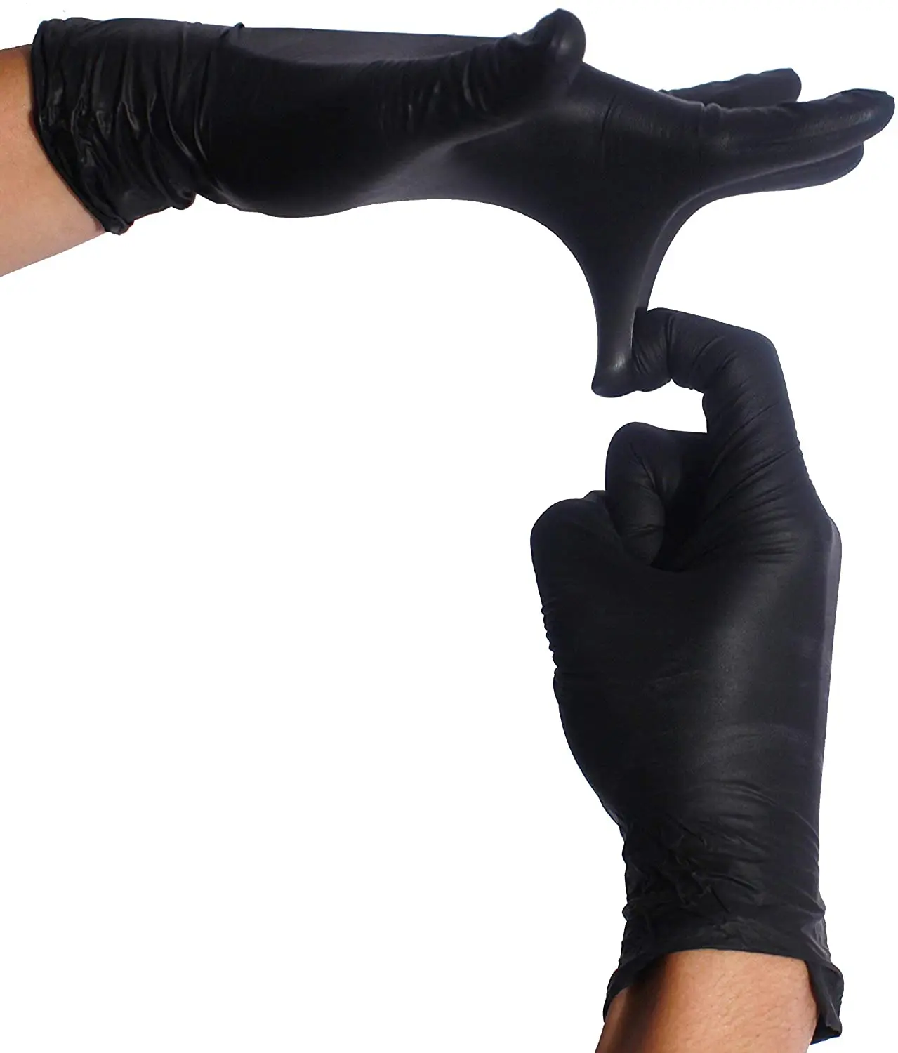 
Einweghandschuhe Nitril Free Schwarz Tpe Glove Free Food Black Handschuh 