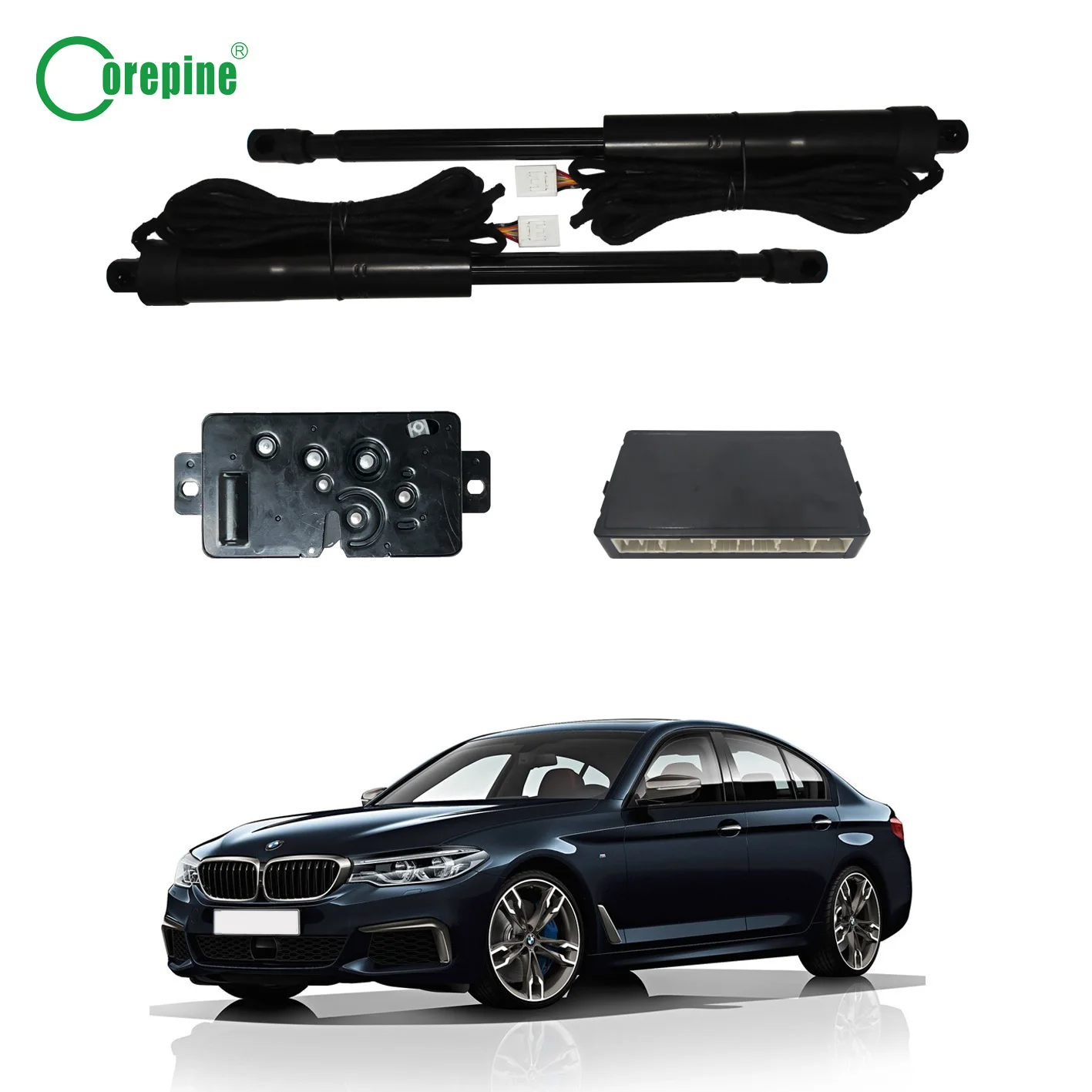 코어파인 스마트 전동 파워 어시스트 시스템 키트 자동 테일게이트 리프트 2018-2021 BMW 5시리즈 G38 보디 부품