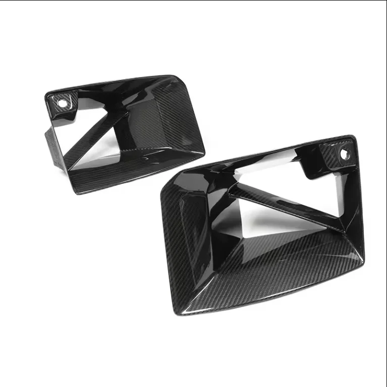 BMW G87 M2 2023-2026 Dry Carbon Fiber MP Style Front Bumper Air Ducts Vents Covers Side Mesh Grille