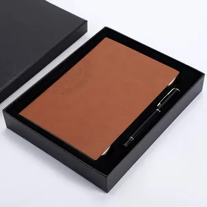 Luxury Business Corporate Journal Notebook with Pen Custom Logo Luxury Promotional Note Pads Corporate Gift Set
