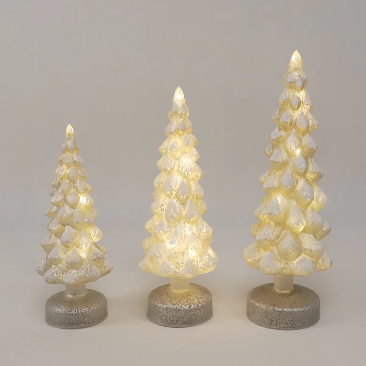 made in china wholesale artificial cheap mini fused glass christmas trees decoration