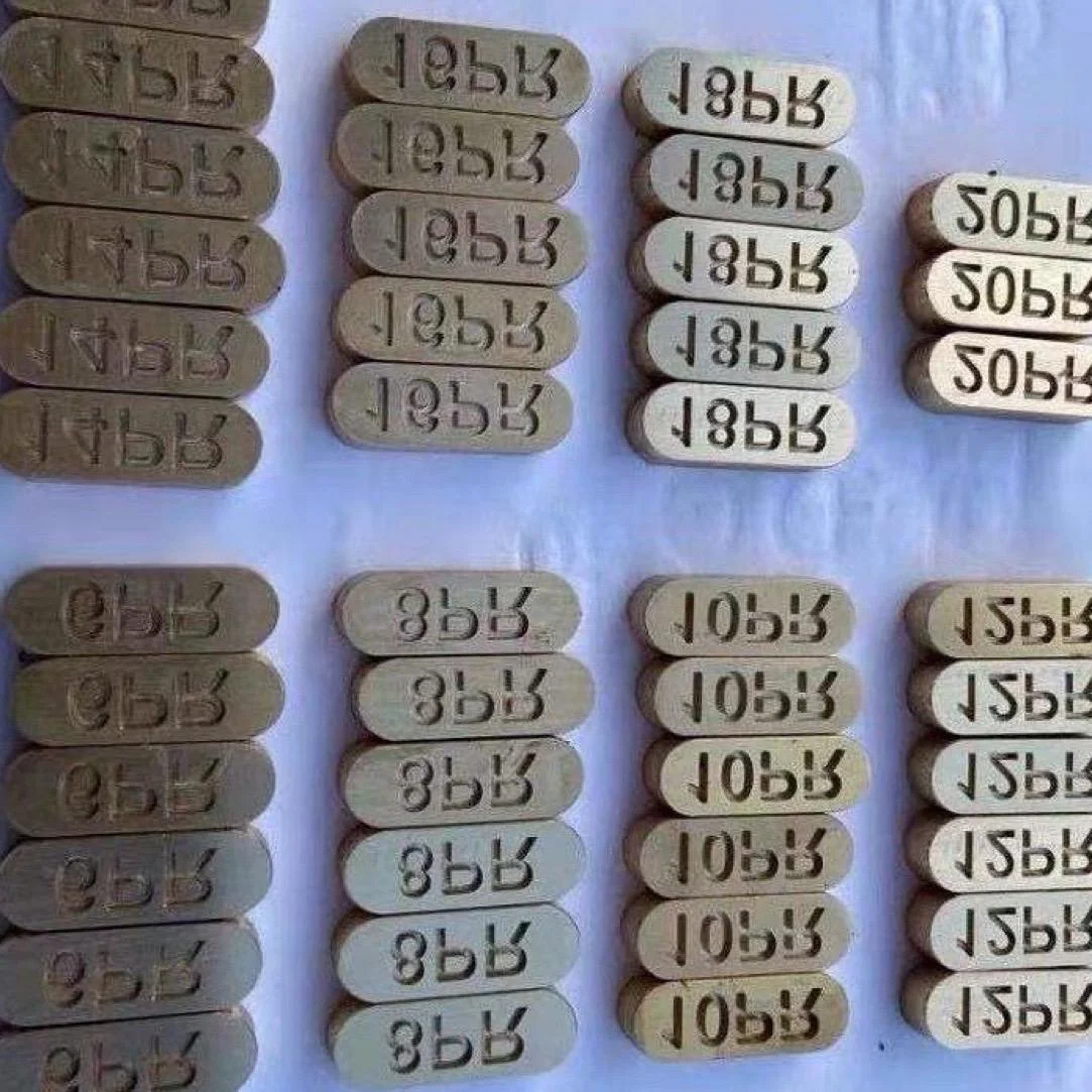 定制汽车/公共汽车轮胎日期更改日期年份更换带螺钉的黄铜模具