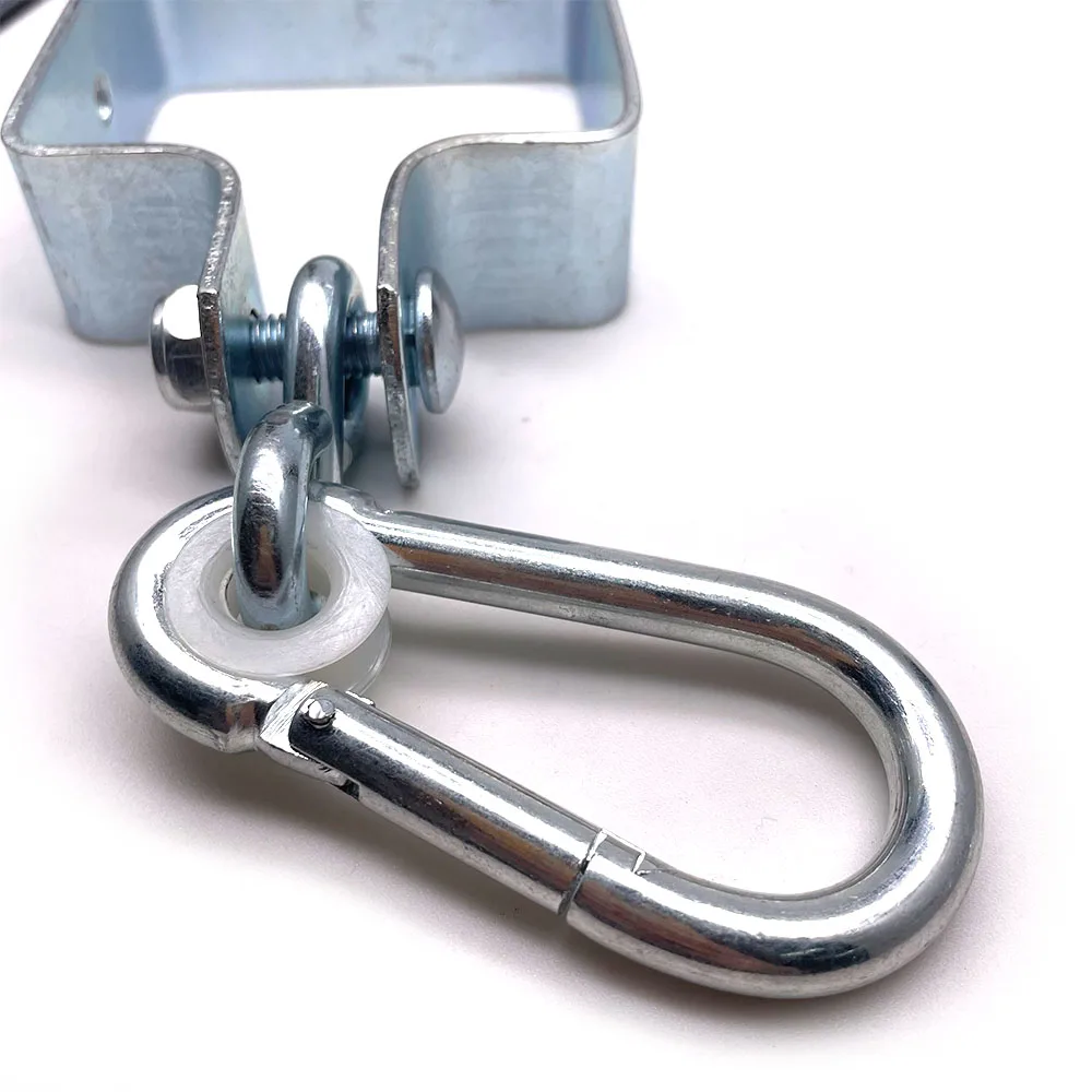 BT-2002 M10 Square Zinc Plated Collar Hook With Carabiner Rigging