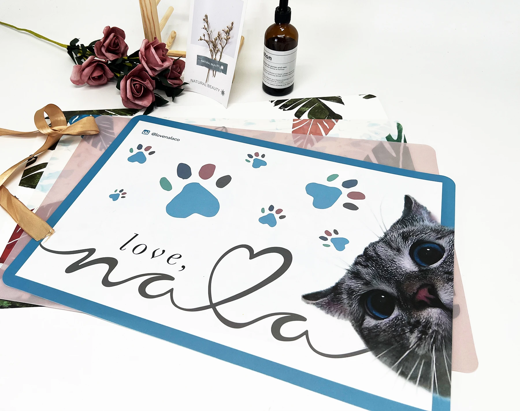 Custom Printed Paper Placemat PVC PP Silicone Table Paper Place Mat Pad Hotel Restaurant Tray Placemats Paper Menu Printing