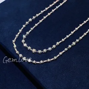 Classic Style Diamond Necklace (Women's) IGI Certified Lab-grown Round Diamond, 18K Gold Custom Design Trendy Jewelry