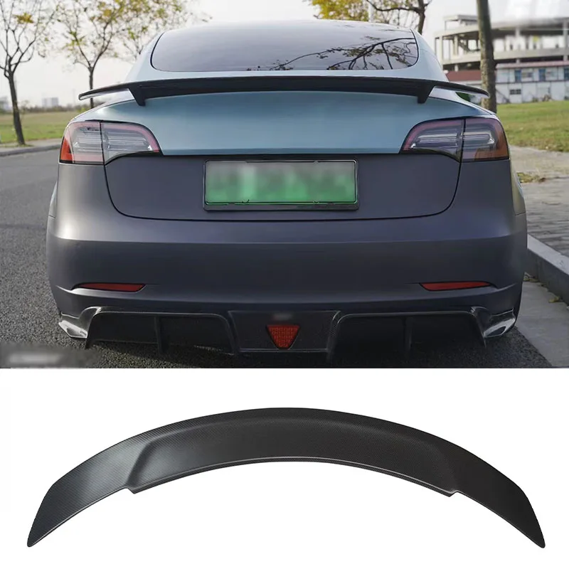 Trunk Spoiler Carbon Fiber Model 3 Body kit Accessories Rear Wing For Tesla Model 3