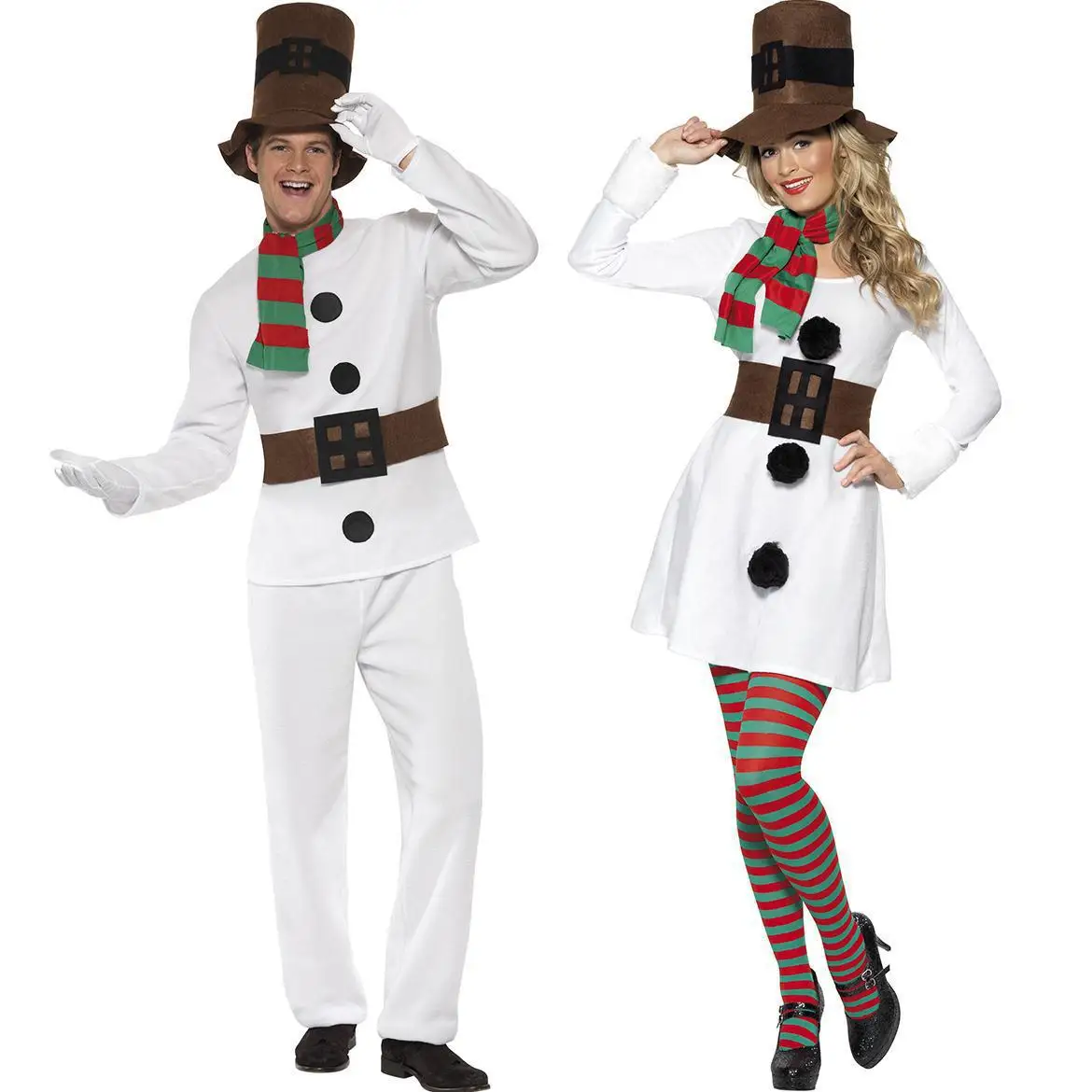 New Couple Christmas Clothing White Snowman Christmas Couple Clothing Party  Gathering Stage Costume - Buy Couple Christmas Clothing,Christmas Costume, Christmas Dress Product on 