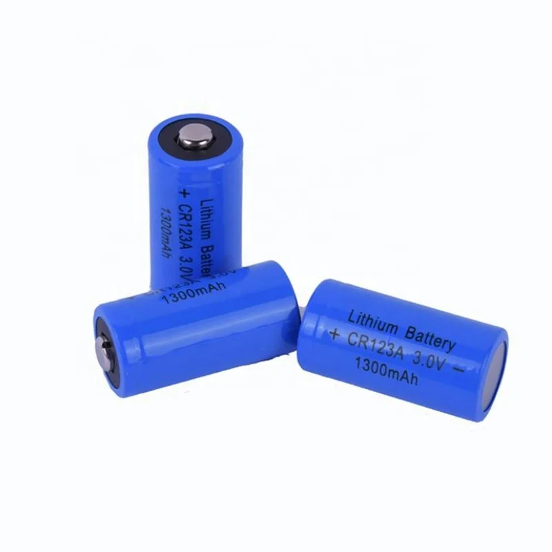 Cr123a Lithium Battery With Tabs 3v, 1300mah to 1500mah Options