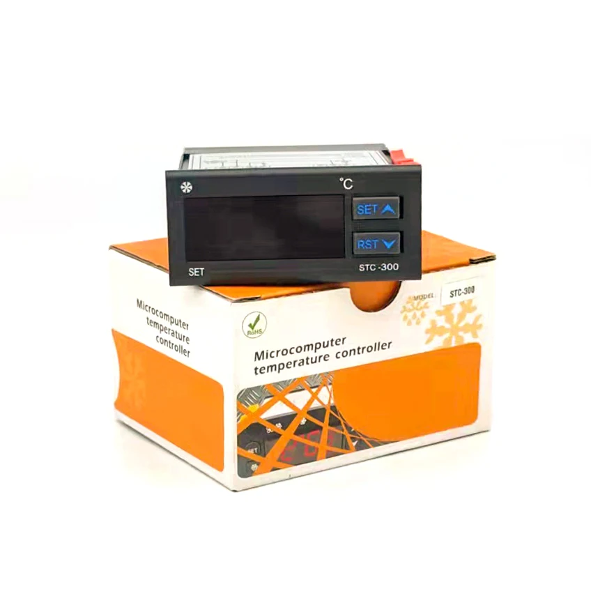 STC-300 Digital Temperature Controller with Sensor Cooling Compressor Delay Alarming for Refrigeration Freezer
