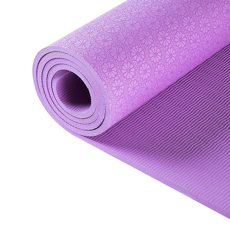 High Quality Double 122cm Big Size Pilates Exercise Fitness Eco Friendly Non Slip TPE Yoga Mat