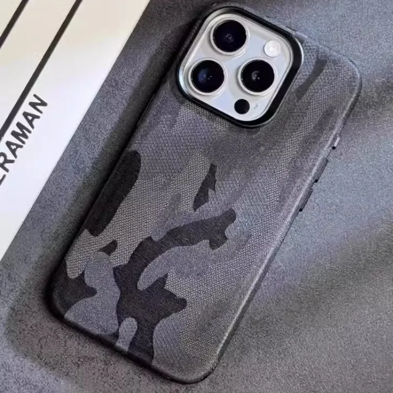 Funda para teléfono de combinación mixta a prueba de rayones de nuevo material, cubierta a prueba de fuego para iPhone 16 15 14 13 12 Plus Pro Max  