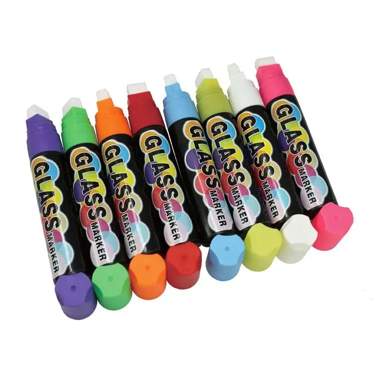 Жидкий маркер для меловой ручки используется на стеклянной доске классной 8 видов цветов акриловые маркеры водной основе