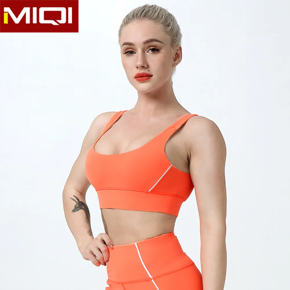 Bra Olahraga Oranye Panas Hangat Desain Kustom Logo Fitness Yoga Bra Olahraga Untuk Wanita Gy Tahan Guncangan Pakaian Bertali Grosir Buy Orange Sports Bra Desain Khusus Yoga Olahraga Bra Bra Olahraga Product On Alibaba Com