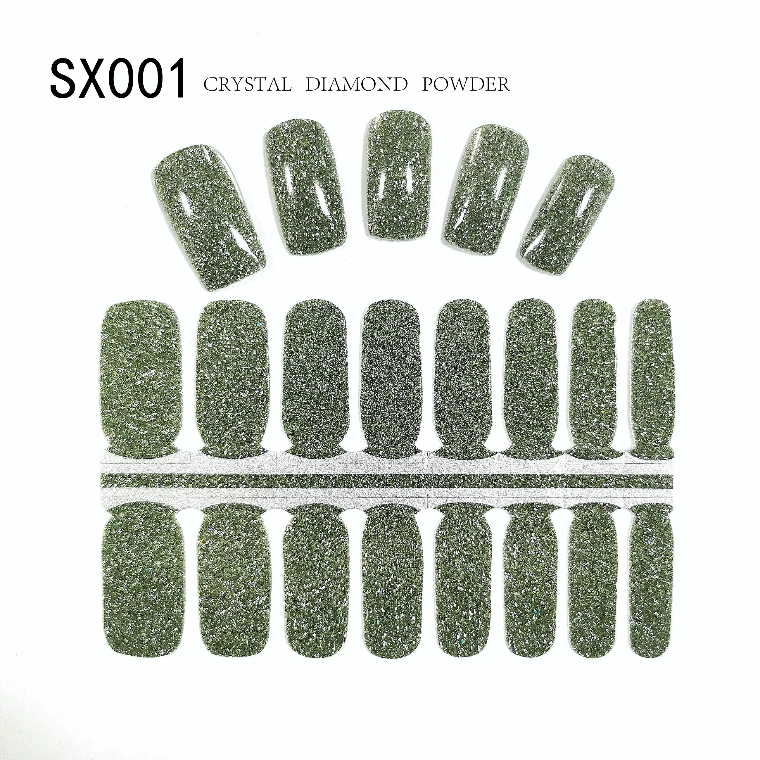 16 шт., самоклеящиеся полоски для ногтей с принтом животных