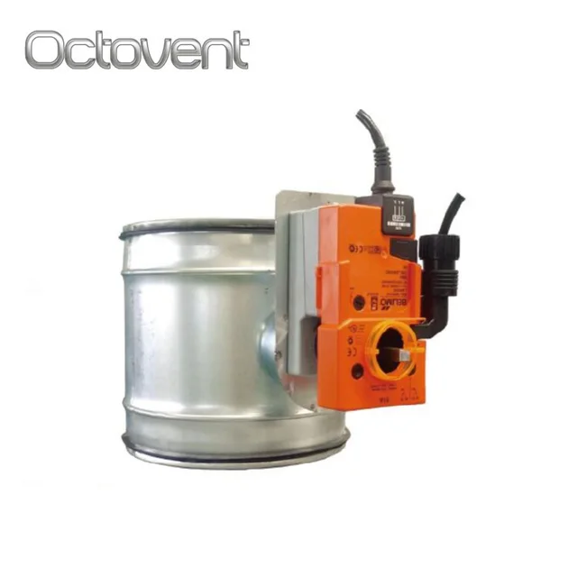 Hvac System Ductwork Motorized Air Damper Fire Damper Smoke Damper
