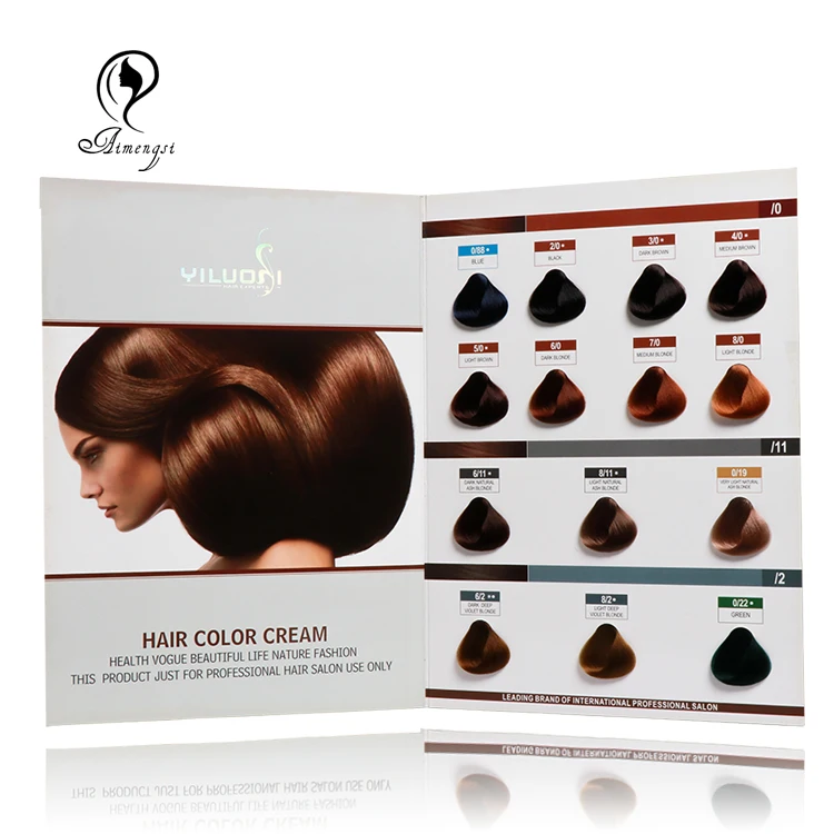 OEM Anthocyanin 35 Colors Hair Color Swatches, Silky