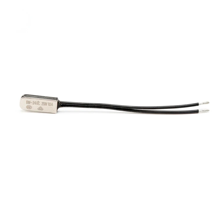 195C 190C 180C 170C 175C High Temperature NC NO Automatic Reset Metal Bimetal 10A 250V BW Motor Bimetal Thermal Switch Protector