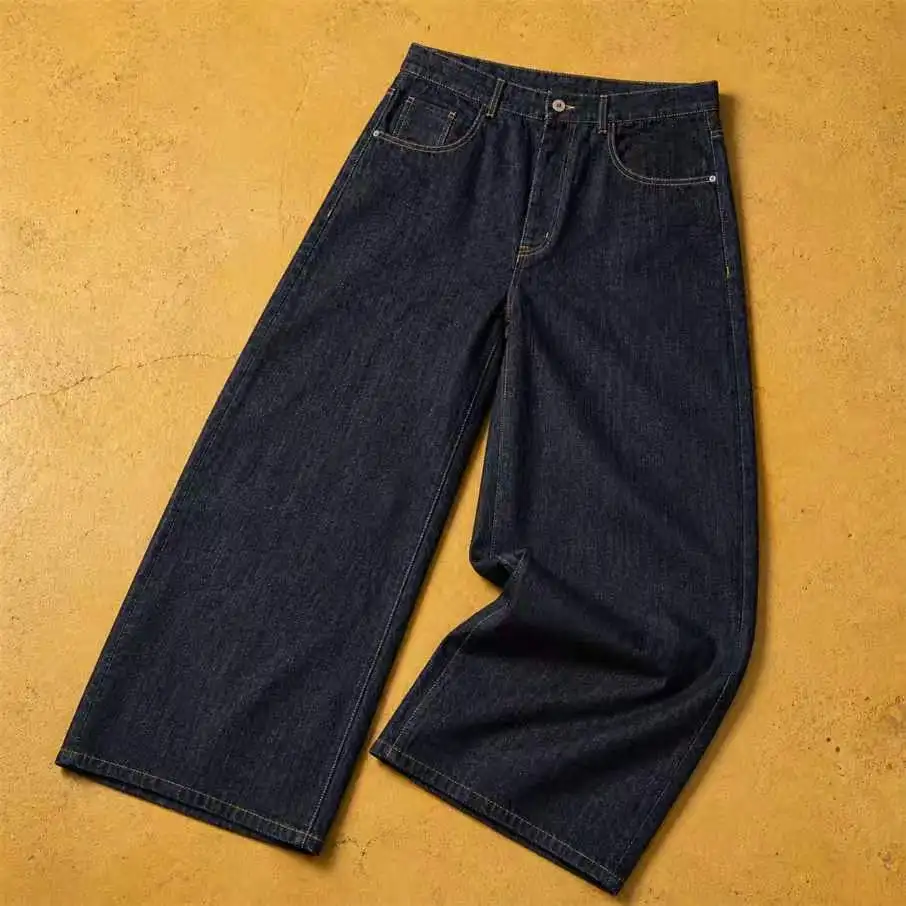 Custom Double Knee Carpenter Jeans Pants Salvage Denim Jeans High Quality for Men gallery 6