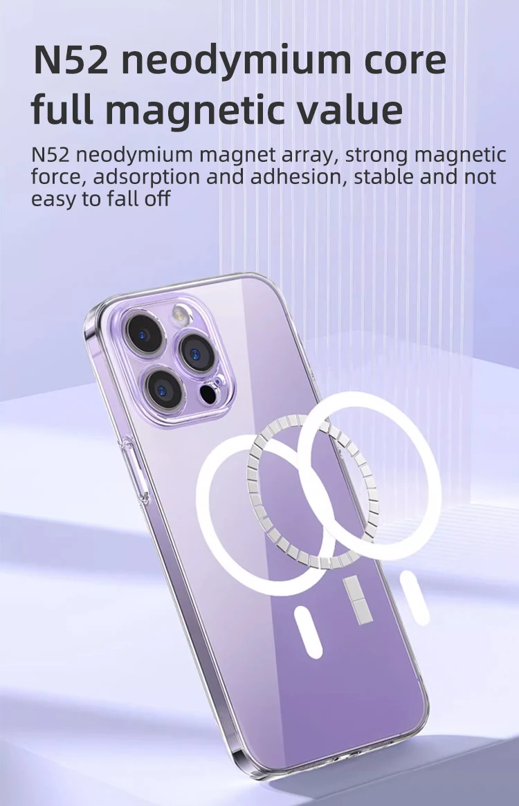 Wireless Charging Clear Shockproof N52 Magsafe