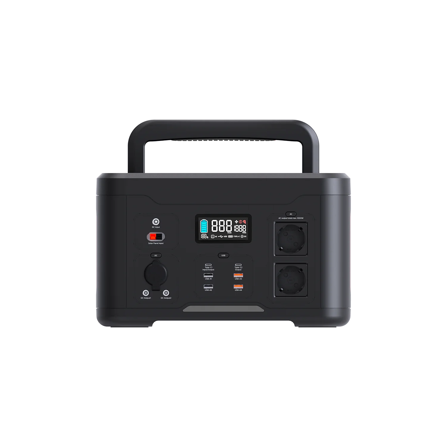 RisunPower S1000 21.6V 54Ah 1166.4Wh 1000-2000W NCM Lithium Battery smart light Portable PowerStation Emergency Outdoor Power Su