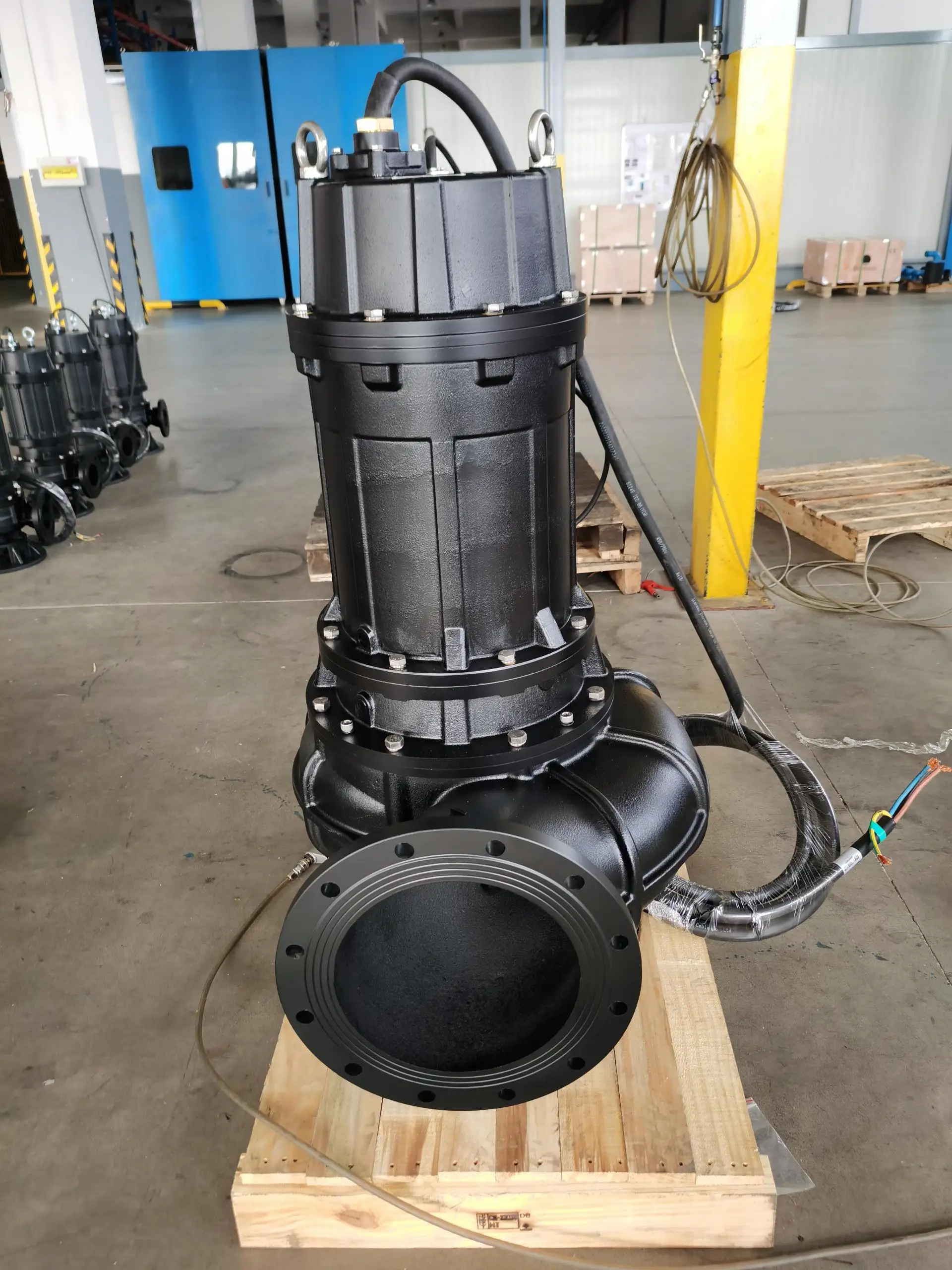 Compact Design Nonblocking Single Impeller Sewer High Flow Submersible