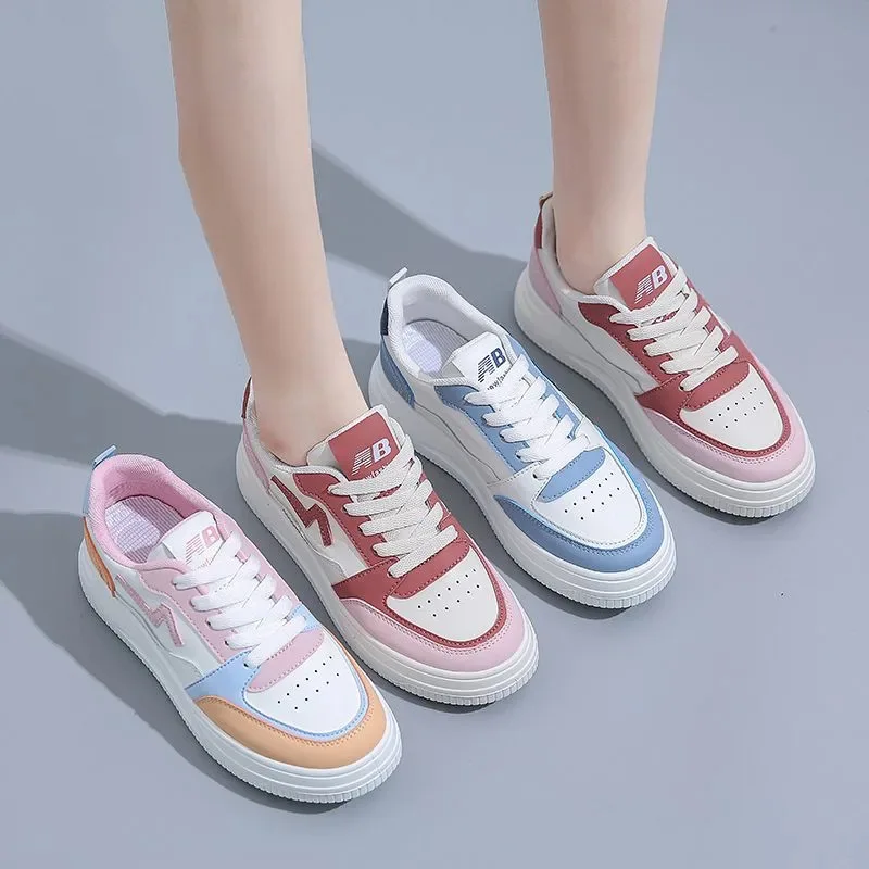 Sepatu White Womens Casual Sneakers Womens Leather Tennis Sneakers