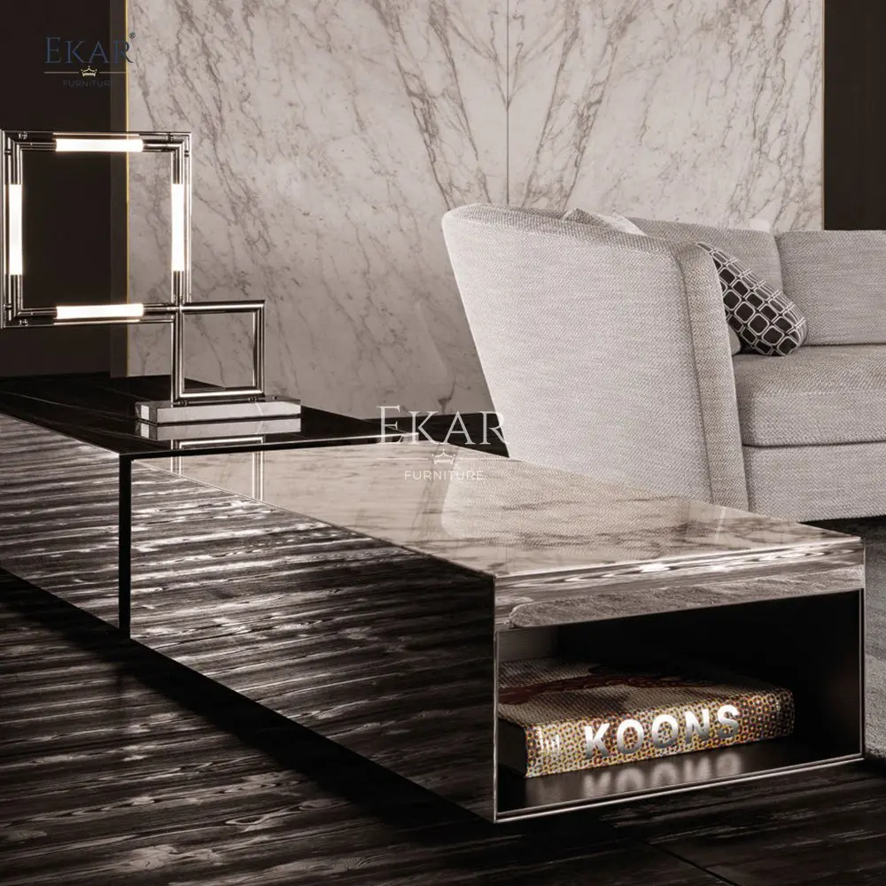 product jazz white high gloss marble square coffee table modern elegant wood furniture living room home bedroom school home decorative-66