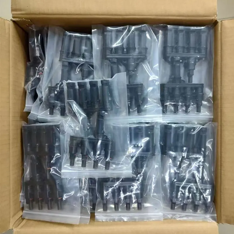 One In Four Solar Panel Connectors Male Female Parallel Branch Connectors ODM OEM 20