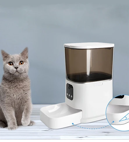 Yule WiFi Auto Connected Smart Automatic Pet Feeder with 6L Visible Hopper