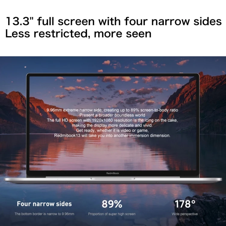 Xiaomi Redmibook 13 Laptop - 13.3 Inch, 16GB+512GB